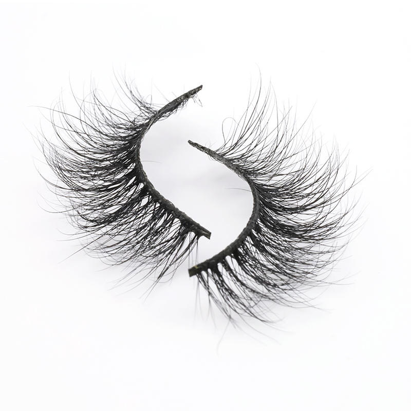Free Samples Accepted 100% Real Mink Fur Strip Lashes with Private Label in the UK/US YY107